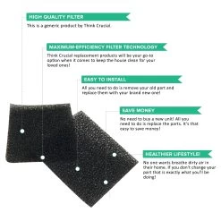 40pk Filters, Fits Miracle-Gro AeroGarden Pumps -Best Filter Shop SPONGE FILTERS 07 14e6a67a 961c 487b 9349 9671272e6daa