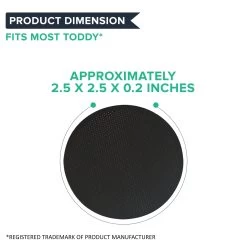 Crucial Coffee Washable & Reusable Stainless Steel Disk Filter Fits Compatible With Toddy(R) Cold Brew System Makers, Including T2N Mode (1 Pack) -Best Filter Shop TODDY4