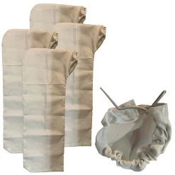 Dust Collector Bag Fits Cable, Craftsman, Delta, DeWalt, Kobolt, Makita, RIDGID, Ryobi, Porter & Skilsaw 10" Tablesaws With 2.5" Dust Port -Best Filter Shop Tablesaw bag4pk