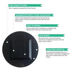 Crucial Vacuum Air Filter Replacement Parts Compatible With RIDGID Vacs Part # 00917816000 17816 00917912000 17912 9-17816 VF4000 - Fits Models 6 To 20 Gallon Wet, Dry Vacuums-Perfect For Home (2 Pack) -Best Filter Shop VF4000 FILTER 04 52a0f5de 0212 4508 8ad5 52c2ba630b45