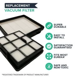 Crucial Air Filter Replacement Part Compatible With Eureka Part# S3008 Floorrover Upright Vacuum Cleaner Series NEU560 NEU561 NEU562 NEU563 NEU565 NEU566 NEU568 NEU569 HEPA Style 10 Crucial Air Filter Replacement Part Compatible With Eureka Part# S3008 Floorrover Upright Vacuum Cleaner Series NEU560 NEU561 NEU562 NEU563 NEU565 NEU566 NEU568 NEU569 HEPA Style -Best Filter Shop VP1 2 2