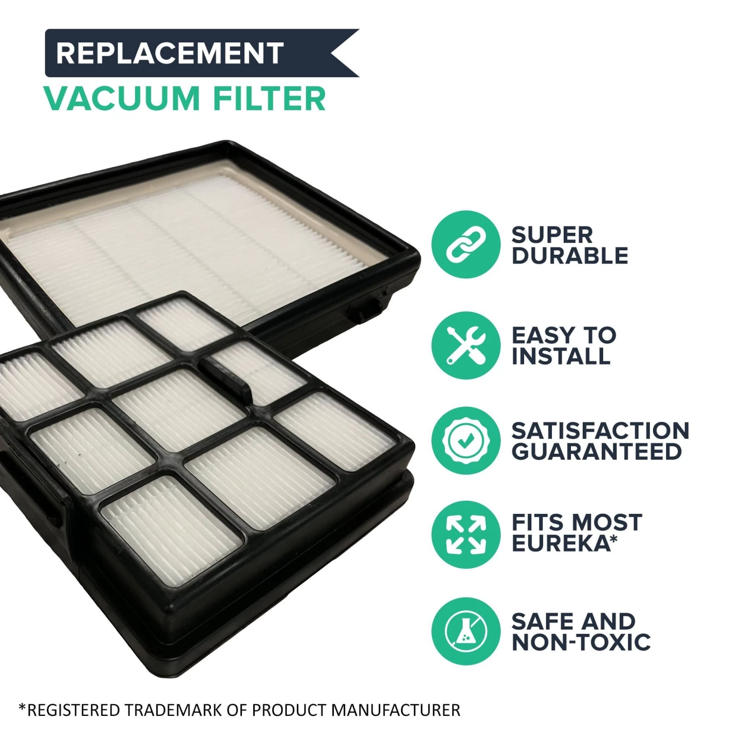 Crucial Air Filter Replacement Part Compatible With Eureka Part# S3008 Floorrover Upright Vacuum Cleaner Series NEU560 NEU561 NEU562 NEU563 NEU565 NEU566 NEU568 NEU569 HEPA Style 5 Crucial Air Filter Replacement Part Compatible With Eureka Part# S3008 Floorrover Upright Vacuum Cleaner Series NEU560 NEU561 NEU562 NEU563 NEU565 NEU566 NEU568 NEU569 HEPA Style - Image 3