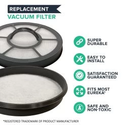 Crucial Air Exhaust Motor Filter Replacement Filter Part# EF-7 091541 Compatible With Eureka Vacuum Models AS3001A, AS3008A, AS3011A AS3030A -Best Filter Shop VP1 3