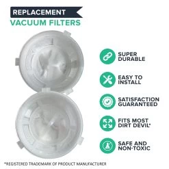 Crucial Vacuum Replacement F5 Filters With Base, Compatible With Dirt Devil F5 Hand Vac Filters With Base, Fits Dirt Devil Scorpion Hand Vacs, HEPA Style, Part 3DEA950001 (4 Pack) -Best Filter Shop VP1 b1dbed7f 5a43 4a8b 9a84 ce889c5ce9c9