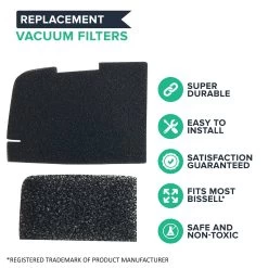 Crucial Vacuum Air Filter Replacement - Compatible With Bissell Part # 2031532 - Bissell Dirt Bin Filter Fits Zing Bagless Canister Vacuum Models - Washable, Reusable, Compact Vac Filters (1 Pack) -Best Filter Shop VP1 ba7951c7 e428 44b3 81b0 eab893498024