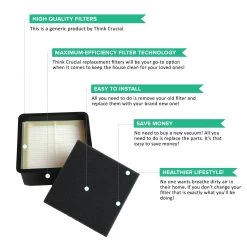 Replacement F66 Filter & Foam, Fits Dirt Devil, Compatible With Part 304708001 -Best Filter Shop VP2 4dec0e3b 5d44 4401 8c65 fa30f2825fed