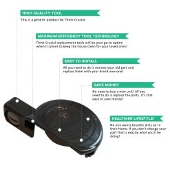 2pk Replacement Brushroll End Caps, Fits Dyson DC25, Compatible With Part 916183-01 -Best Filter Shop VP2 4fbaa034 8a01 4a94 8e90 a04a171212d6