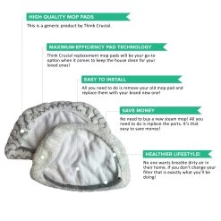 Replacement Steam Mop Pads, Fits Bissell PowerFresh, Compatible With Part 5938 & 203-2633 -Best Filter Shop VP2 8eb52789 19de 48b7 bf88 05e4ea5bdc51