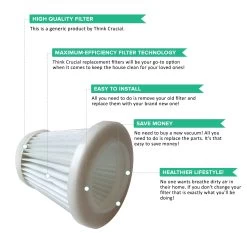 4pk Replacement Vacuum Filters, Fits Black & Decker Pivot, Reusable, Compatible With Part PVF100 -Best Filter Shop VP2 d62d12c9 0df1 41b9 99b6 d8e3b4b202b0