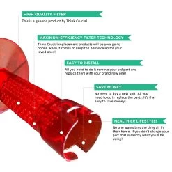 Replacement Dirt Cup Baffle & Sponge Filters (3) Fits Hoover Linx Platinum Cordless Stick Vacuums, Part # 517758001 & 517758003, Fits Model BH50010 & BH50015 -Best Filter Shop VP2 e3781088 8a97 4cd2 a97f fa5adea9f972