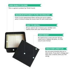 2pk Replacement F66 Filters & Foams, Fits Dirt Devil, Compatible With Part 304708001 -Best Filter Shop VP2 ed3b149b d7e0 4f3e a206 25d54850a02f