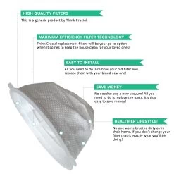 Crucial Vacuum Replacement F5 Filters With Base, Compatible With Dirt Devil F5 Hand Vac Filters With Base, Fits Dirt Devil Scorpion Hand Vacs, HEPA Style, Part 3DEA950001 (4 Pack) -Best Filter Shop VP2 f03340b0 b093 4fd7 835e 82ed22bd1cf4