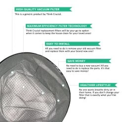 Cloth Filter Bag & Frame Fits Bissell PowerClean Wet/Dry Vacuum 2035, 2035A & MultiClean Wet/Dry Auto Vacuum 2035M, Compare To Part # 1613112 -Best Filter Shop VP2 fc796581 0fba 463c 9546 c08d1fdc6818