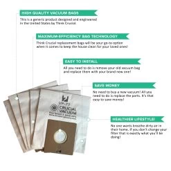 20pk Replacement VP-77 Vacuum Bags, Fits Bissell DigiPro, Propartner & More, Compatible With Part 203-2026, 32023 & 32115 -Best Filter Shop VP2 ffd8b234 01fe 457e b7f1 81f46b2a6313
