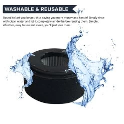 Crucial Vacuum Replacement Vacuum Filters - Compatible With Bissell Inner And Outer Filter Part 203-7593 - Ideal For Easy Vac Models 23T7, 23T74, 23T7E, 23T7F -Best Filter Shop VP3 29f5238f 4b33 42c2 827d caf9a3cf53eb