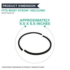 2pk Replacement Post-Motor HEPA Style Filters & Seals Kit, Fits Dyson DC07 & DC14, Compatible With Part 901420-02 & 10-2314-04 -Best Filter Shop VP3 54775141 ddb8 47db b567 444f3b5729d6