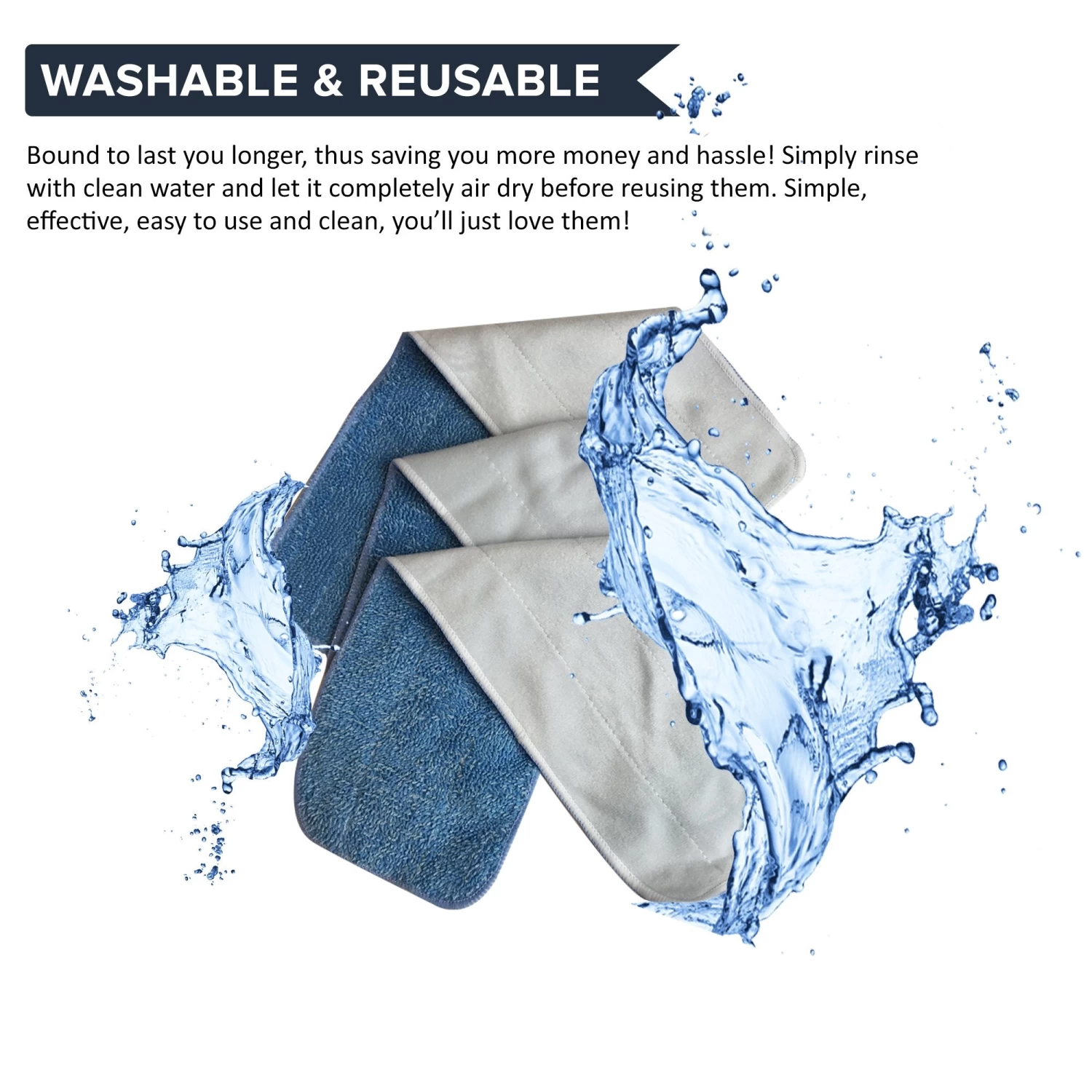 9pk Replacement Microfiber Mop Pads, Fits Bona Mops, Washable & Reusable, Compatible With Part AX0003053 6 9pk Replacement Microfiber Mop Pads, Fits Bona Mops, Washable & Reusable, Compatible With Part AX0003053 - Image 4