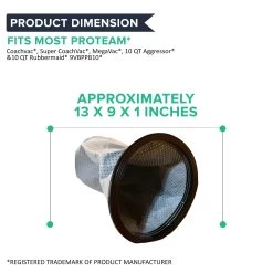 1 Replacement Reusable Cloth 10QT Vacuum Bag For ProTeam Coachvac, Super CoachVac, MegaVac & Mega Raven 10QT, Part # 100565 12 1 Replacement Reusable Cloth 10QT Vacuum Bag For ProTeam Coachvac, Super CoachVac, MegaVac & Mega Raven 10QT, Part # 100565 -Best Filter Shop VP3 87b47d41 7763 4c68 887e 068bc84b15f9