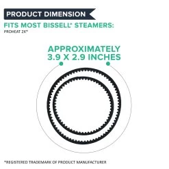 8pk Replacement Vacuum Belt Kit, Fits Bissell ProHeat 2X, Compatible With Part 203-6688 & 203-6804 -Best Filter Shop VP3 bb7093bf 89d2 41ee a7d0 3373feba8ae7