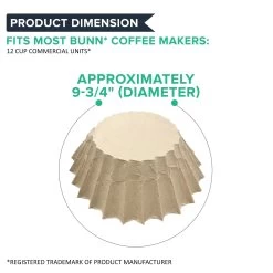 BUNN® 400PK Compatible Replacement Unbleached Paper Coffee Filters Bunn 12 Cup Commercial Coffee Brewers, Compatible With M5002 & 20115.0000 -Best Filter Shop VP3 copy 4be9a3c5 bb39 4427 b8c3 8ea016bdb2da
