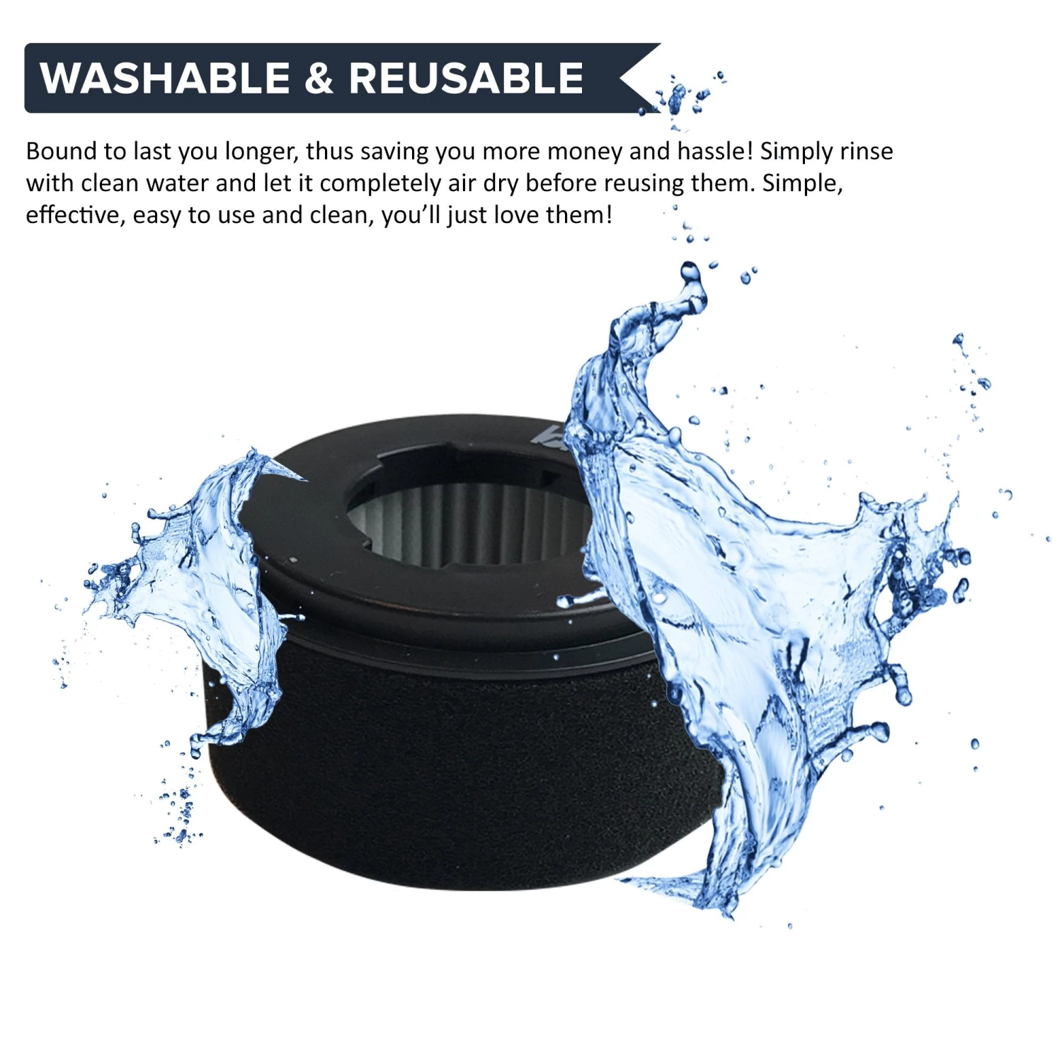 Think Crucial Replacement Air Filters Compatible With Bissell Vacuum Cleaner Models - Easy Vac 23T7, 23T74, 23T7E, 23T7F, 23T7G - Part #203-7593 - Bulk Inner Outer Filter Parts (4 Pack) 6 Think Crucial Replacement Air Filters Compatible With Bissell Vacuum Cleaner Models - Easy Vac 23T7, 23T74, 23T7E, 23T7F, 23T7G - Part #203-7593 - Bulk Inner Outer Filter Parts (4 Pack) - Image 4