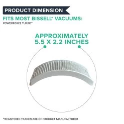 Think Crucial Replacement Air Filter - Compatible With Bissell Style 12 - HEPA Style Filter Parts For PowerForce Bagless Models 6594, 6594F - Pair With Part #203-1402 And 203-8037 -Best Filter Shop VP3 e4c636fe a20f 428e 8e84 0de68cd172ea