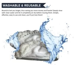 Think Crucial Replacement Mop Pads - Compatible With Bissell 1252 Symphony Hard Floor Vacuum - Steam Mop Pad Parts - Model 940, 1440, 1544 Series - Part #5938, 203-2633, 1606668, 1606669 -Best Filter Shop VP3 f98baef2 370b 47a6 996c 8ff3be314d21