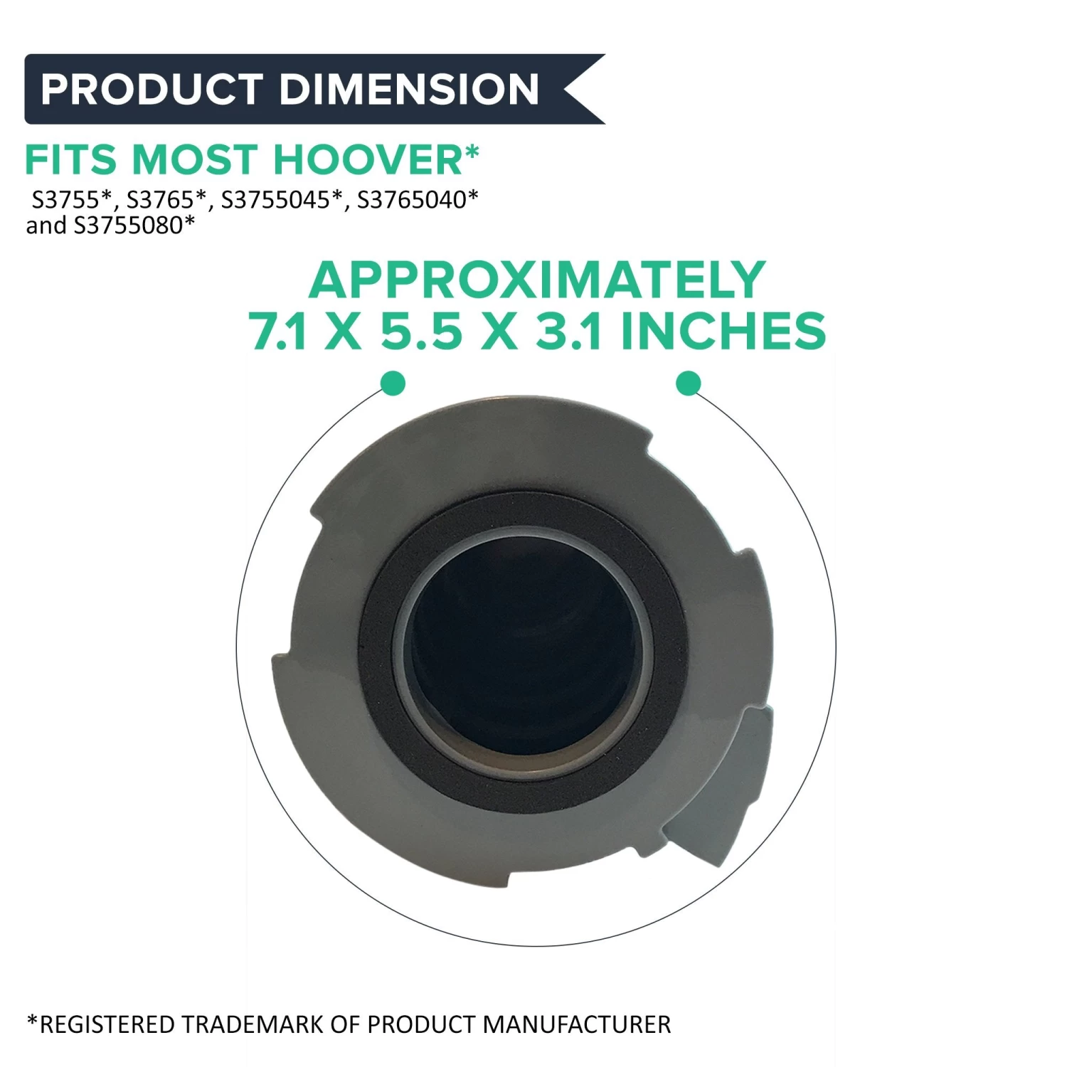 4pk Replacement Windtunnel Bagless Canister Filters, Fits Hoover, Washable & Reusable, Compatible With Part 59134033 6 4pk Replacement Windtunnel Bagless Canister Filters, Fits Hoover, Washable & Reusable, Compatible With Part 59134033 - Image 4