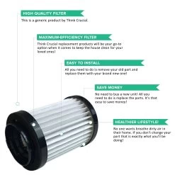 Replacement HEPA Style Filter, Fits Shark XHF604H, Compatible With Part EU-18410 -Best Filter Shop XHF604H FILTER VALUE PROPS