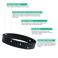 Replacement Vacuum Belts, Fits Oreck XL Upright, Compatible With Part 030-0604 & XL010-0604 -Best Filter Shop XL BELTS 06