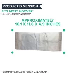 Replacement Type Y Windtunnel Paper Bags, Fits Hoover, Compatible With Part 4010100Y 13 Replacement Type Y Windtunnel Paper Bags, Fits Hoover, Compatible With Part 4010100Y -Best Filter Shop Y PAPER BAGS DIMENSION e61620c6 42de 4421 b2dc 1848f4d05ac6
