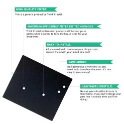 Crucial Air Replacement Filter Compatible With Idylis B Carbon Filter Part # IAF-H-100B And 302656, Fits Idylis IAP-10-125, IAP-10-150 Air Purifiers Model Ð Bulk (1 Pack) 8 Crucial Air Replacement Filter Compatible With Idylis B Carbon Filter Part # IAF-H-100B And 302656, Fits Idylis IAP-10-125, IAP-10-150 Air Purifiers Model Ð Bulk (1 Pack) -Best Filter Shop carbon 3