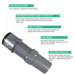 Replacement Floor Nozzle Hose, Fits Shark Navigator, Compatible With Part 193FFJ -Best Filter Shop floor nozzle 193FFJ HOSSE 03