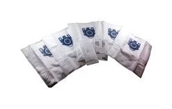Crucial Vacuum Replacement Vac Bags Part # 10123210 - Compatible With Miele GN Cloth HEPA Style Bags, 5 Motor & 5 Air Filters Fit S400i-S456i, S600-S658, S800-S858 & S5000-S5999 - (5 Pack)