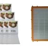 9pk Replacement RR Bags & 1 HF2 HEPA Style Filter, Fits Eureka, Compatible With Part 6115, 63295A & 61111 -Best Filter Shop vacuum floor care 9 eureka rr vacuum bags 1 hf2 hepa filter for allergen filtration eureka part 6115 63295a 61111 1