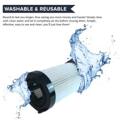 4pk Replacement Dust Cup Filters, Fits Eureka DCF4 & DCF18, Compatible With Part 62132, 63073, 3690, 18505, 61700, 61770, 28608-1 & 28608B-1 -Best Filter Shop washable 1721d896 3f59 4985 a791 dffa996df114